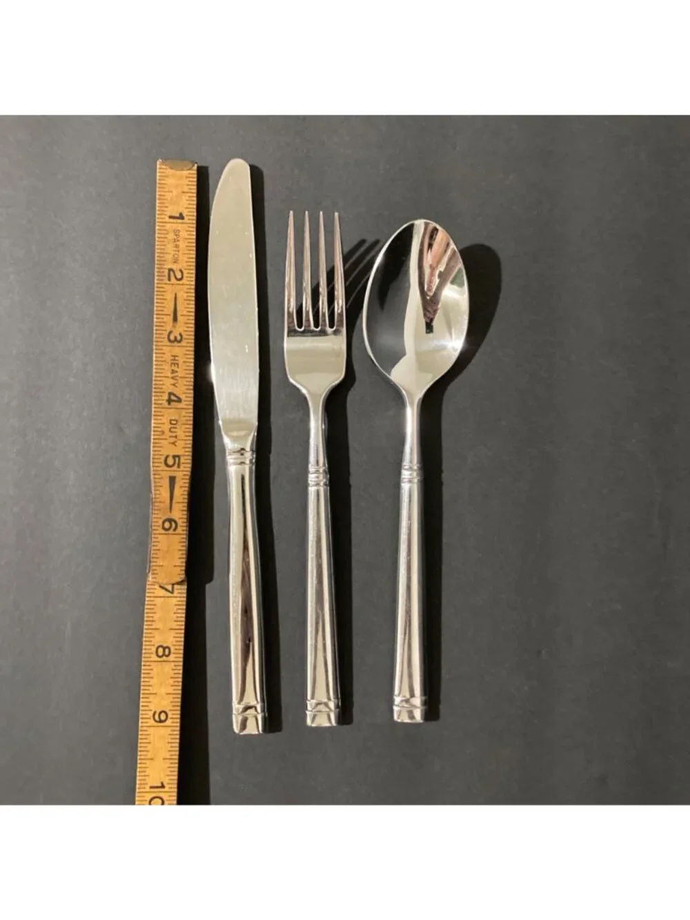 Mikasa Stephanie Flatware Forged Stainless Steel Dinner Fork Spoon Knife Lot 8